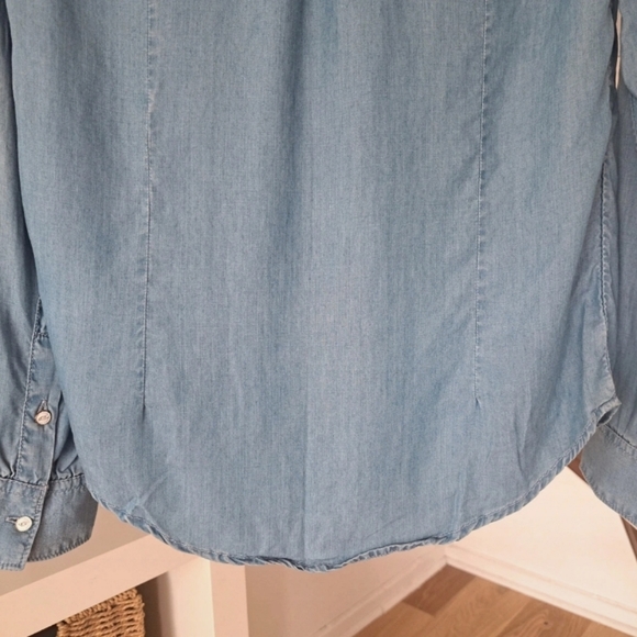 Superdry Size M Womens Button Up Long Sleeve Denim Shirt Collared. - Picture 10 of 11